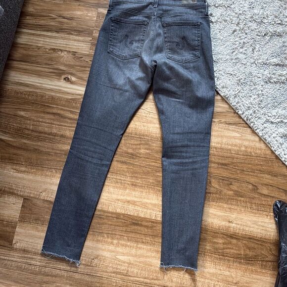 Ag Adriano Goldschmied Jeans "The Farrah Skinny Ankle" in Grey Pearl Size 26 - Picture 6 of 7